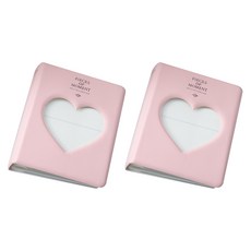 簡約愛心圖案相簿 2入, 64張, 03型