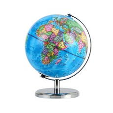 挑戰者發光英式球支持地球儀 20 x 26cm, 銀色