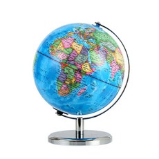 挑戰者發光英式球支持地球儀 25 x 31cm, 銀色