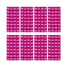WOW PARTY KOREA 馬賽克背景鋁箔4入組, 桃紅色, 2套