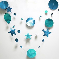 Mood Point 家庭派對星星掛旗 FREE, 5個, 靛藍色