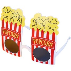 造型亮點 趣味水果物品 派對用太陽眼鏡 爆米花, 混合顏色, 1個