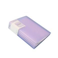 科洛伊斯 A5透明文件夾 80p, 紫色, 1個