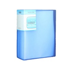 展示用A5透明文件夾 100頁, 1個, 藍色