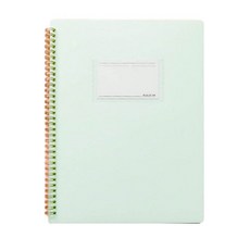 筆記本式A4透明文件夾 20p, 綠色, 1個