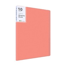 깔끔데스크 A4 클리어파일 10p, 레드, 1개