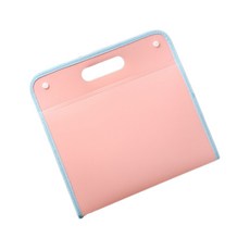 文件收納風琴夾 13格 橫式 A4, 1個, 粉紅色