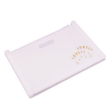 러블리 아코디언파일 13칸 가로 A4, 화이트, 1개