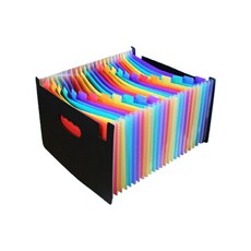 彩虹手風琴文件 24 空間 A4, 黑彩虹, 1個