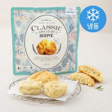 뚝방길홍차가게 클래식 스콘 생지 (냉동), 80g, 4개입, 1개