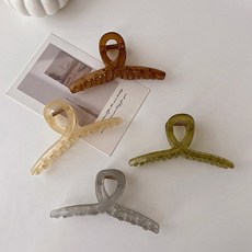 Girlpins 1015 長款大尺寸捲髮盤髮鯊魚夾 特大號 13cm 4件組