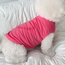 bydamsoomi 狗狗情侶裝 愛心字母 飼主服飾, 粉紅色