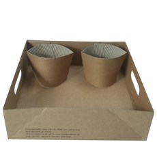 VANILLA MOND 托盤盒 4件*5組+圖案杯架 20入+專用塑膠杯 4件*5入, 1套