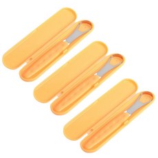 禮堂家用便攜旅行舌頭清潔器+手機殼套組橙色, 3套, 26克