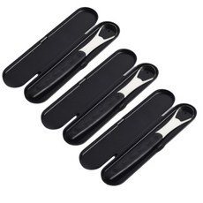 攜帶式舌頭清潔器+保護套 黑色, 3套, 26克