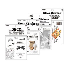 한별나라 아카이브시리즈 스티커팩 4종 x 10p 세트, 혼합색상, 1세트