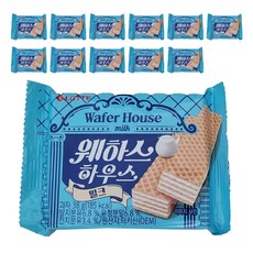 LOTTE 樂天 威化夾心酥 牛奶口味, 12入, 38g