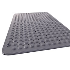 LIVING TOPIC 浴室 TPE 防滑墊 70 x 40 cm, 1個, 灰色