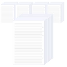 wannathis 6孔基本補充內頁 內頁 橫線 線條 3.5mm, 5個, 20張