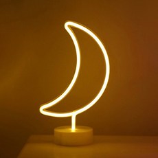 BLUECOMMA led 霓虹燈 哺乳燈半月形, 混合顏色