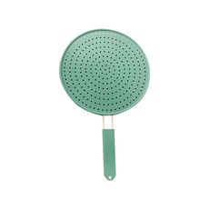 Puko 帶柄矽膠防濺鍋蓋, S (28cm), 薄荷綠色, 1入