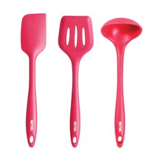 마이어코리아 실리콘 쿠킹툴 3종 세트, 빨강