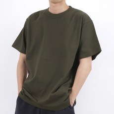 베이직플러스 남성용 통기성 14수 오리지널 플레인 코튼 반팔 티셔츠 BT-841