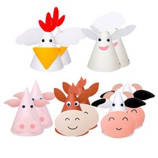 Indy K 動物農場派對煤炭 5 x 2p 套組, 1套, 混合顏色