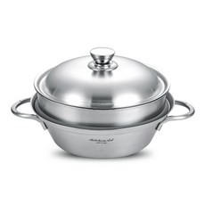 Kitchen-Art 高級3層不鏽鋼蒸鍋 適用電磁爐, 1個, 26厘米