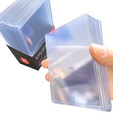 Healingcare 탑로더 포카홀더 슬리브 01 55pt, 100매, 하늘색