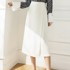 PAPERMENTS 鈕扣開衩裹身中長裙