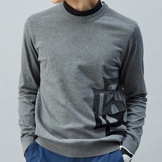 DAKS 男款 PREMIUM GOLF LOGO 單點圓領套頭針織衫