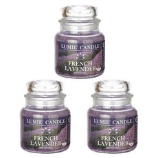 LUMIE CANDLE 小型罐蠟燭, 法國薰衣草, 70g, 3個