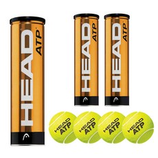 HEAD HEAD ATP 巡迴賽網球 Canball 4p, 淺綠色, 3個