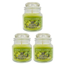 LUMIE CANDLE 小型罐蠟燭, 麝香葡萄, 70g, 3個