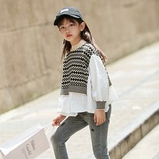 COMME MOI 女童 CC Sunburst 針織衫 CCV13GTS91