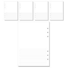 WANNATHIS A5 6 孔基本筆芯鑲嵌圖片日記 20 張 x 5 套