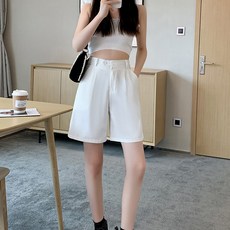 MeiChel 女款A字型高腰短褲