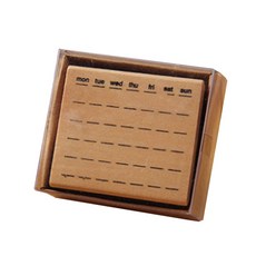 Mazing Choice 木質手帳裝飾印章套組 F, 1套