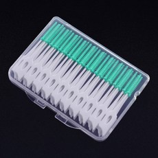 Shop&Do外出用牙間刷 20入+收納盒 綠色 3入, 1套