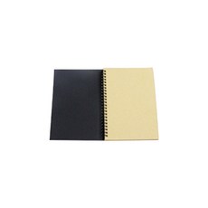 올마티 복고 스크랩북 DIY 앨범 32K, 블랙(표지), 크라프트(페이지), 50매