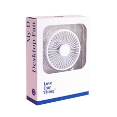 IdeeCOMPANY 桌面壓克力風扇, 白色的, IDC-FAN-001