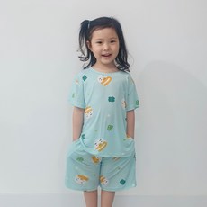 KAKAO FRIENDS 孩童印花短袖睡衣+短褲