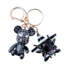 manhaengshop 熊造型鑰匙圈, 黑色, 單品