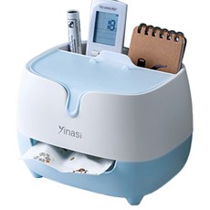 JCP 圓形極簡衛生紙盒, 1個, 藍色