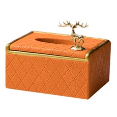 JCP 經典麋鹿點紙巾盒, 橙色, 1個