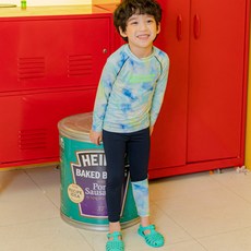 Lala Amang 童款極光防曬泳衣泳褲套裝