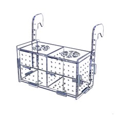 掛式壓克力隔離盒 2格, 1個