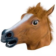 Darnina Party Costume 動物面具 馬, 混合顏色, 1個