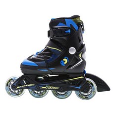 FILA 斐樂 X-ONE POP孩童可調式直排輪, 藍色